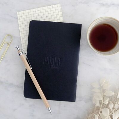 Juego de 2 cuadernos flexibles - A5 negro