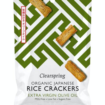 Organic Japanese rice crackers - Olive oil and salt 50g - FR-BIO-09