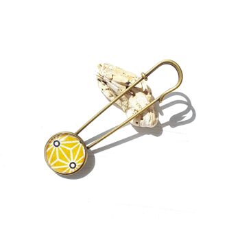 Broche Chloé jaune 2