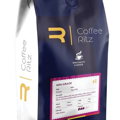 Kaffeebohnen, Spezialität, handwerklich hergestellt „Ada Grade“ 1 kg/Fairtrade, Café engrains de spécialité/Equitable