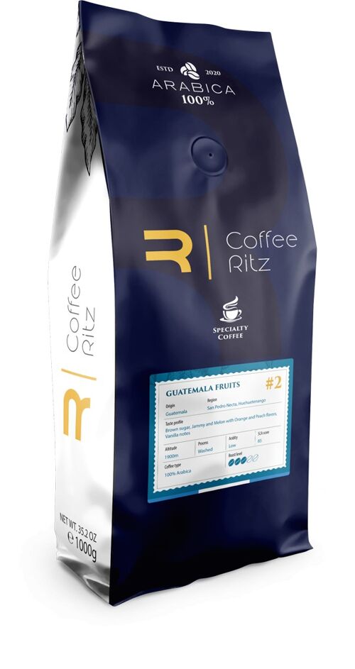 Coffee beans, Specialty, Artisanal "GUATEMALA CHERRY" 1kg/Fairtrade, Café en grains de spécialité/Équitable