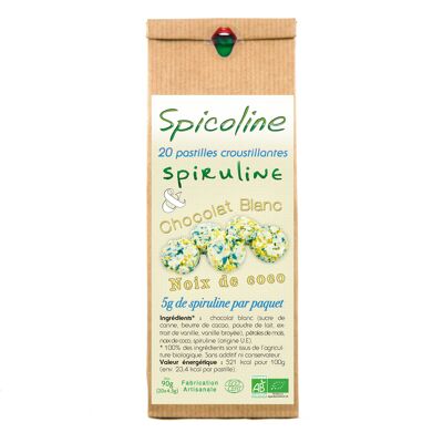 Spicoline - Pastilles Chocolat Blanc Coco