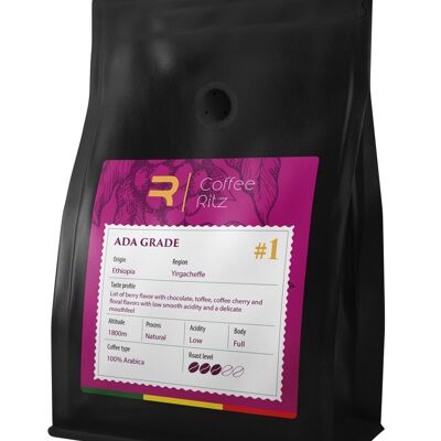 Kaffeebohnen, Spezialität, handwerklich hergestellt „Ada Grade“ 250gr/Fairtrade, Café engrains de spécialité/Equitable