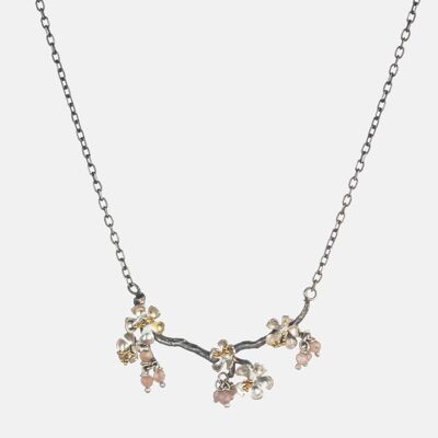 Almond Blossom Branch Necklace