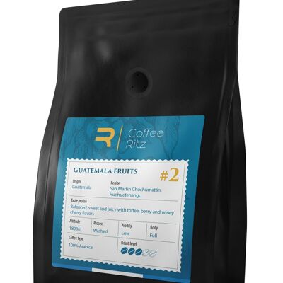 Kaffeebohnen, Spezialität, handwerklich hergestellte „Guatemala-Früchte“ 250gr/Fairtrade, Café engrains de spécialité/Équitable
