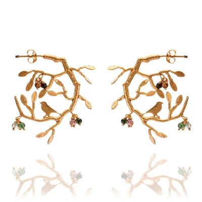 Bird In Tree Earrings