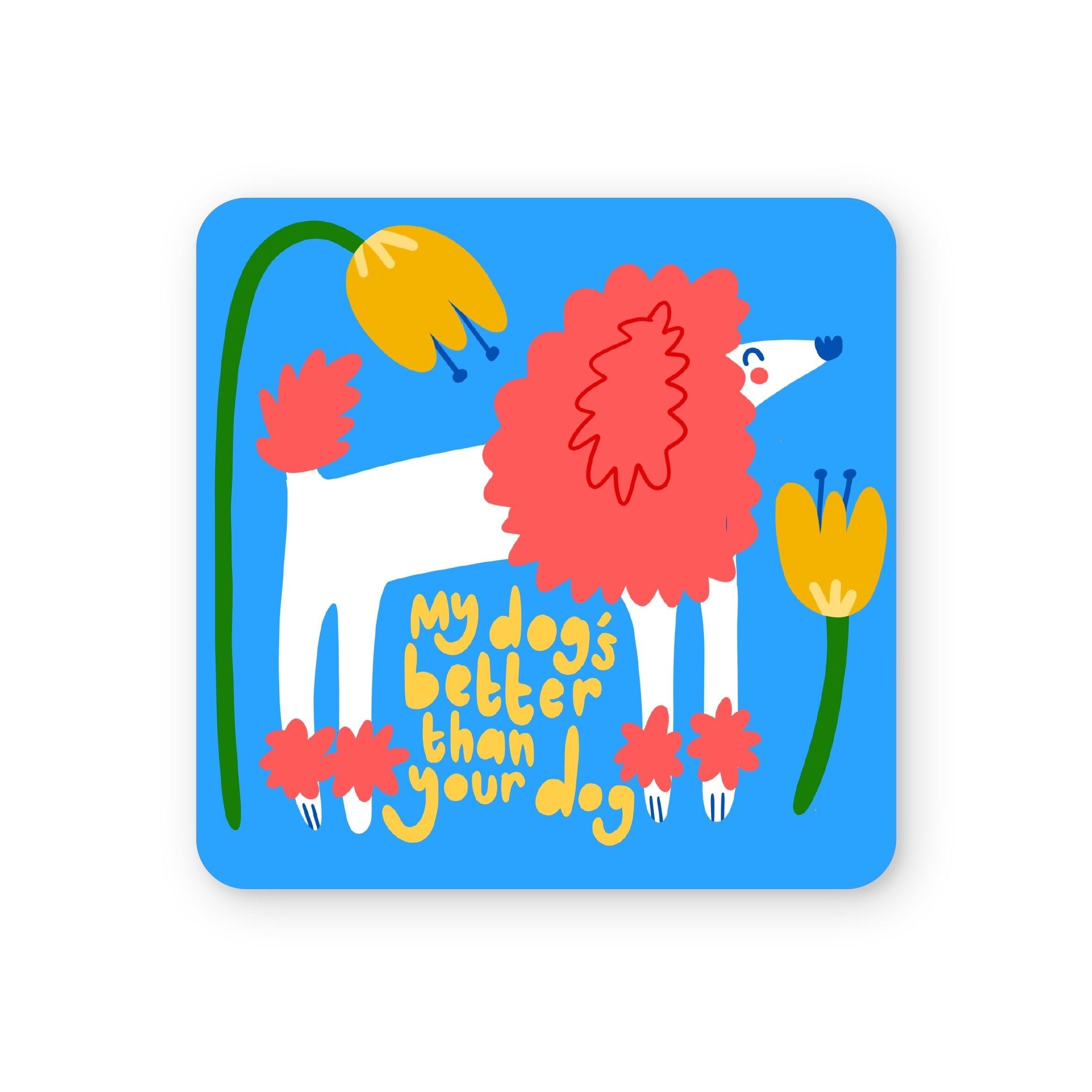 Confezione da 6 sottobicchieri per cani