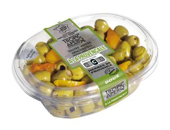 Olives vertes dénoyautées du Maroc à la Provençale- Herbes de Pce