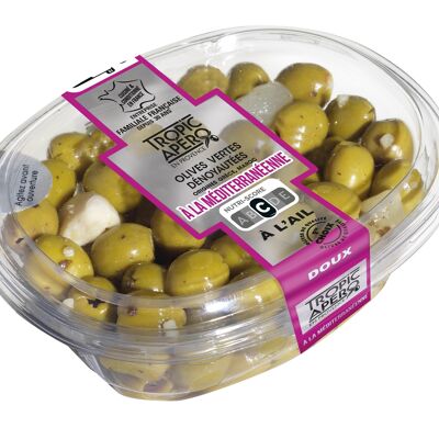 Mediterranean pitted green olives from Morocco