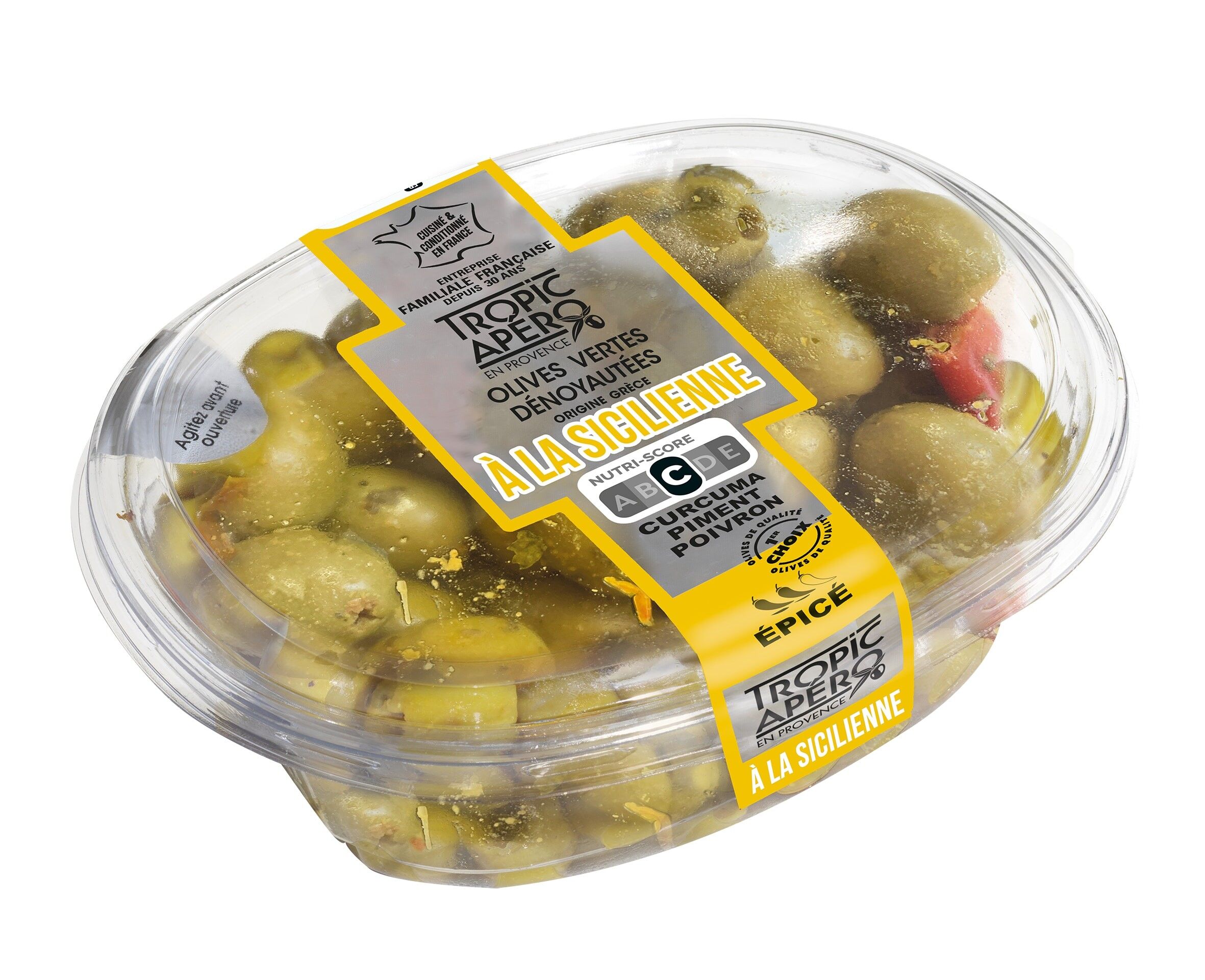 Sicilian-style pitted green olives from Greece