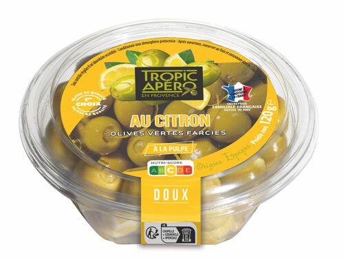 Olives vertes farcies au Citron