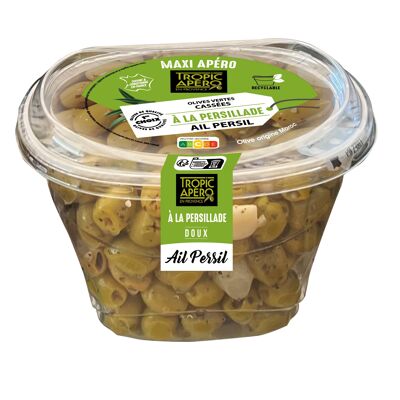 Olives vertes entières à la Persillade