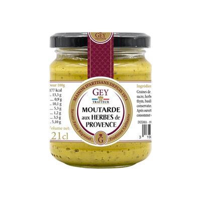 Mustard Herbes Prov - Raoul Gey Traiteur - 21cl