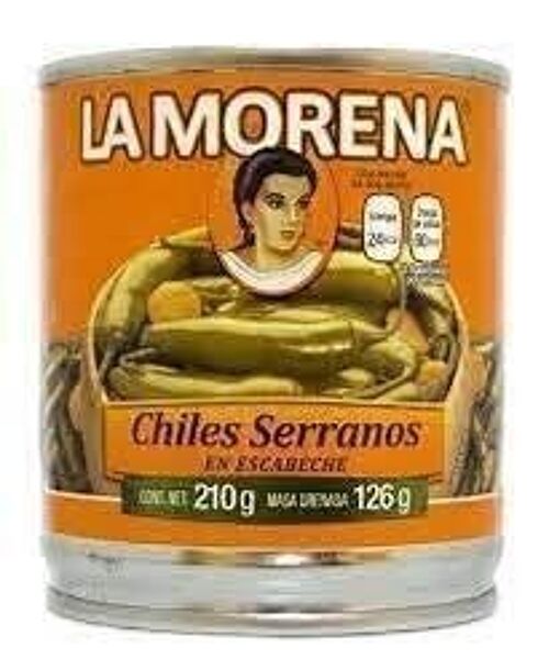 Piments Serranos en Escabèches - La Morena - 210 gr