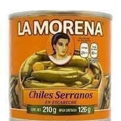 Piments Serranos en Escabèches - La Morena - 210 gr