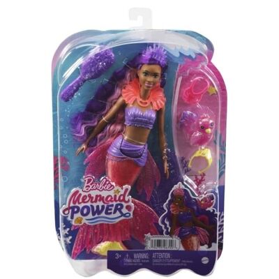 Barbie - Poupée Barbie Mermaid Power 'Brooklyn' et accessoires - HHG53