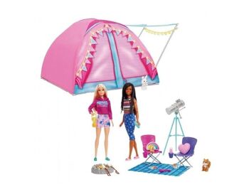 BARBIE - Barbie Go Camping ! Malibu et Brooklin avec tente et accessoires - HGC18 2
