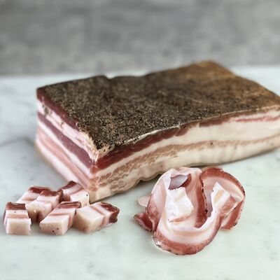 SEASONED COLONNATA BACON - 500 gr