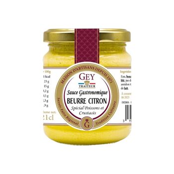 Sauce Beurre Citron - Raoul Gey Traiteur - 21cl