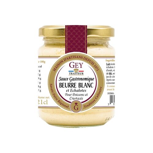 Sauce Beurre Blanc Echalote - Raoul Gey Traiteur - 21cl