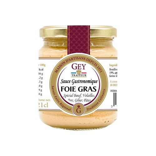 Sauce Foie Gras - Raoul Gey Traiteur - 21cl