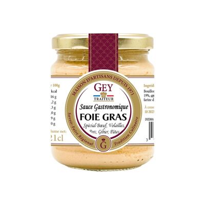 Sauce Foie Gras - Raoul Gey Traiteur - 21cl
