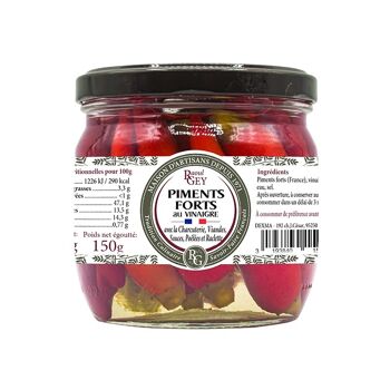 Piments Rouges Entiers - Raoul Gey - 39cl