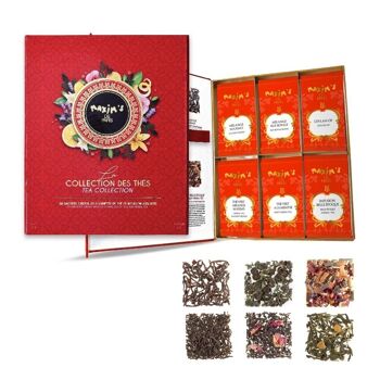 Coffret dégustation 30 sachets de thé assortis 1