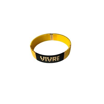 "Live" Patchi Bangle Yellow