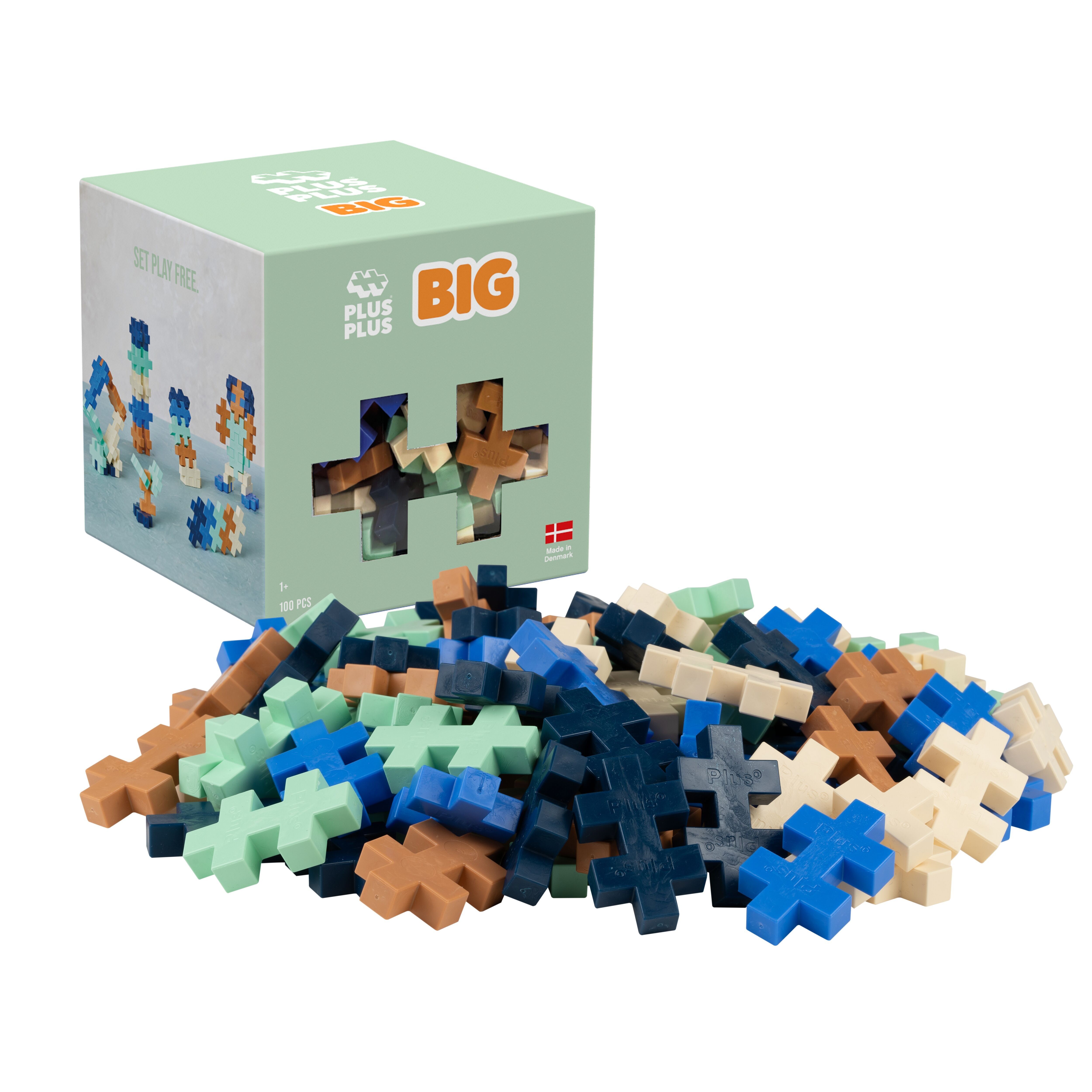 BIG Ricarica da 100 Pz - Gioco di costruzioni per bambini PLUS PLUS