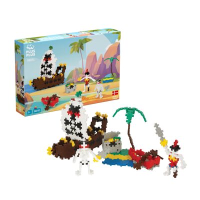 Pirates' treasure 360 ​​Pcs - children's construction game - PLUS MORE