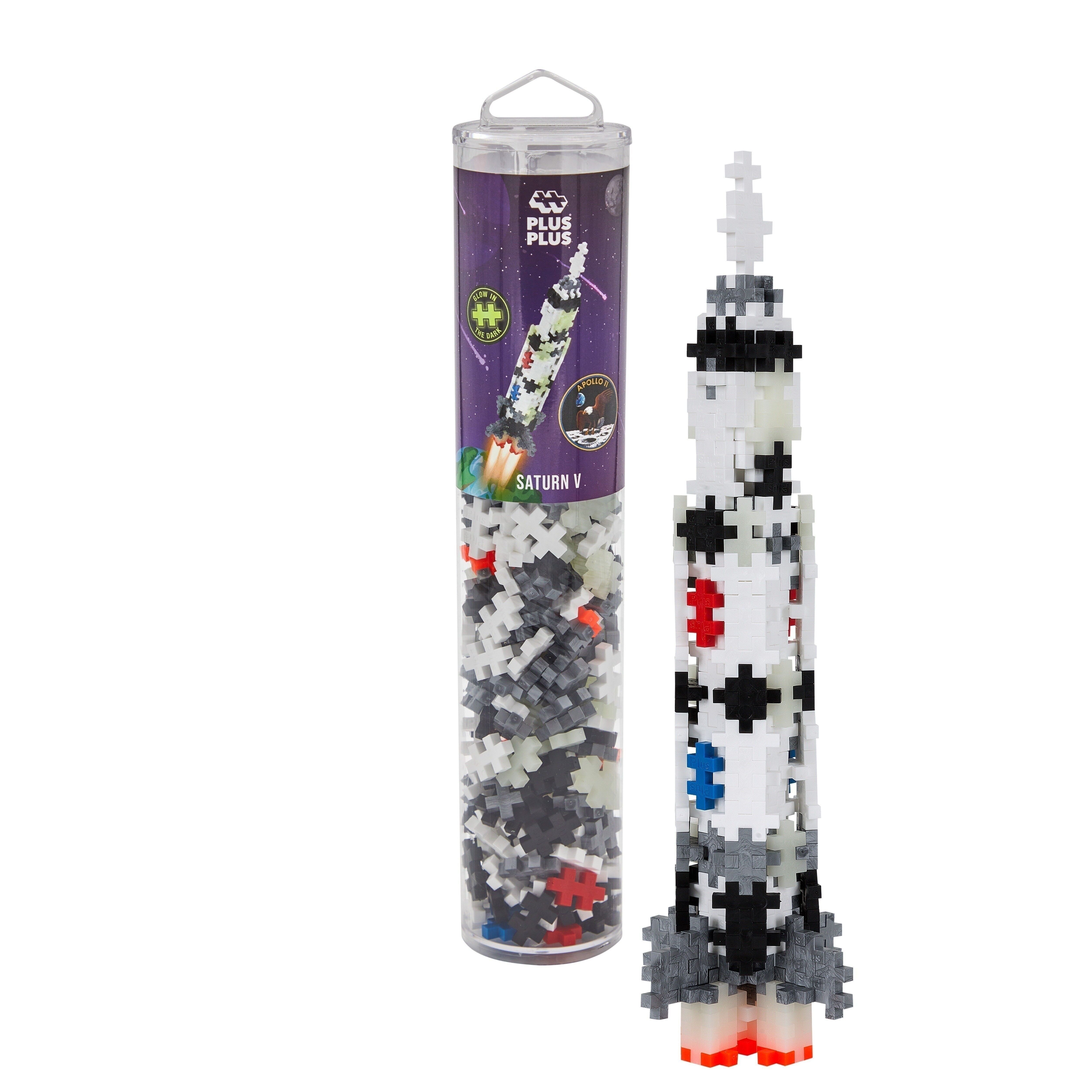 Saturn V Rocket Mega Tube 240 Teile - Kinderbauspiel - PLUS PLUS