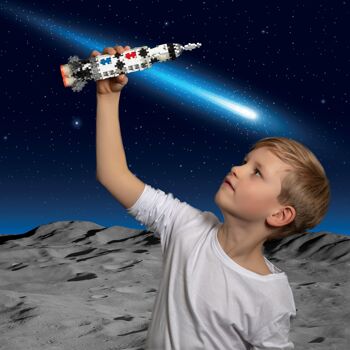 Méga tube Fusée Saturne V 240 Pcs - jeu de construction enfant - PLUS PLUS 3