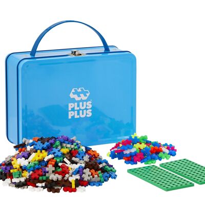 Valigia in metallo da 600 pezzi - gioco di costruzioni per bambini - PLUS PLUS