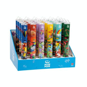 Display 24 Tubes 100 Pcs - Couleurs - Jeu de construction - PLUS PLUS 1