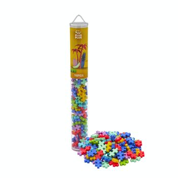 Display 24 Tubes 100 Pcs - Couleurs - Jeu de construction - PLUS PLUS 13