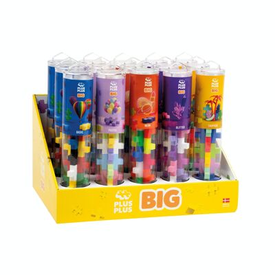 Display 15 tubes BIG Couleurs - jeu de construction enfant - PLUS PLUS