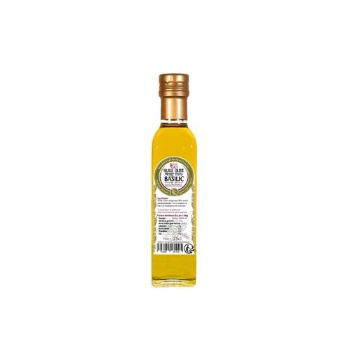 Huile Olive Basilic - Raoul Gey Traiteur - 25cl