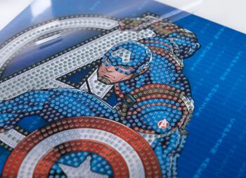 Carte d'art en cristal Captain America 18 x 18 cm 4
