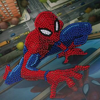 Carte d'Art Cristal Spiderman 18x18cm 1