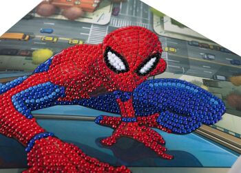 Carte d'Art Cristal Spiderman 18x18cm 3