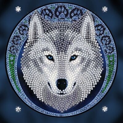 Lunar Wolf, taccuino Crystal Art