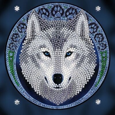 Lunar Wolf, Crystal Art Notebook