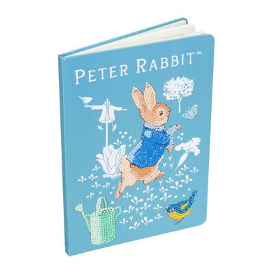 Peter Rabbit Crystal Art Notizbuch 18x26cm