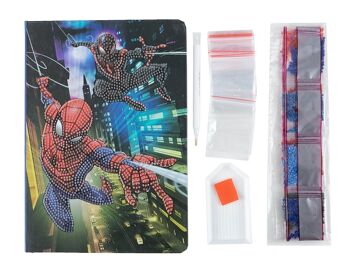 Carnet d'art en cristal Spiderman 18x26cm 2