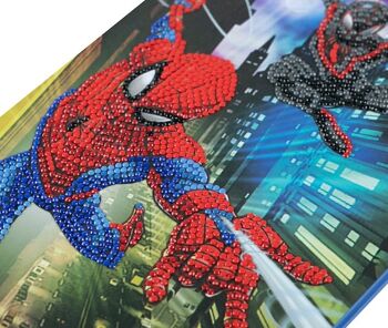 Carnet d'art en cristal Spiderman 18x26cm 3