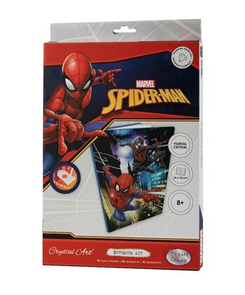 Carnet d'art en cristal Spiderman 18x26cm 5