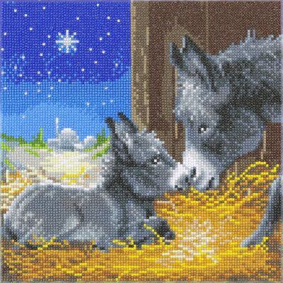 Little Donkey, 30x30cm Crystal Art Kit