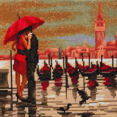 Meet Me In Venice, kit artistico in cristallo 30x30 cm