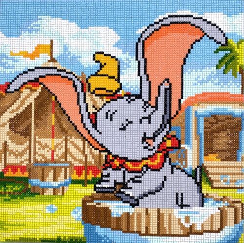 Dumbo's Bath, 30x30cm Crystal Art Kit